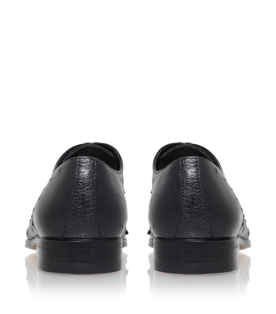 Ostrich Derby Shoes BLACK Image 2