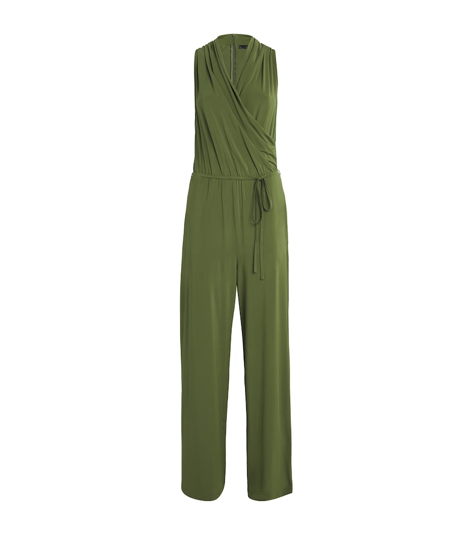 Stretch Jersey Jumpsuit DARK GREEN Image 1