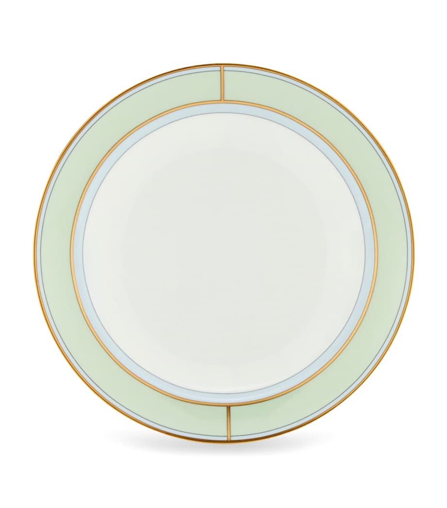 GINORI 1735 Porcelain Colonna Diva Verde Soup Plate (24cm) Image 1