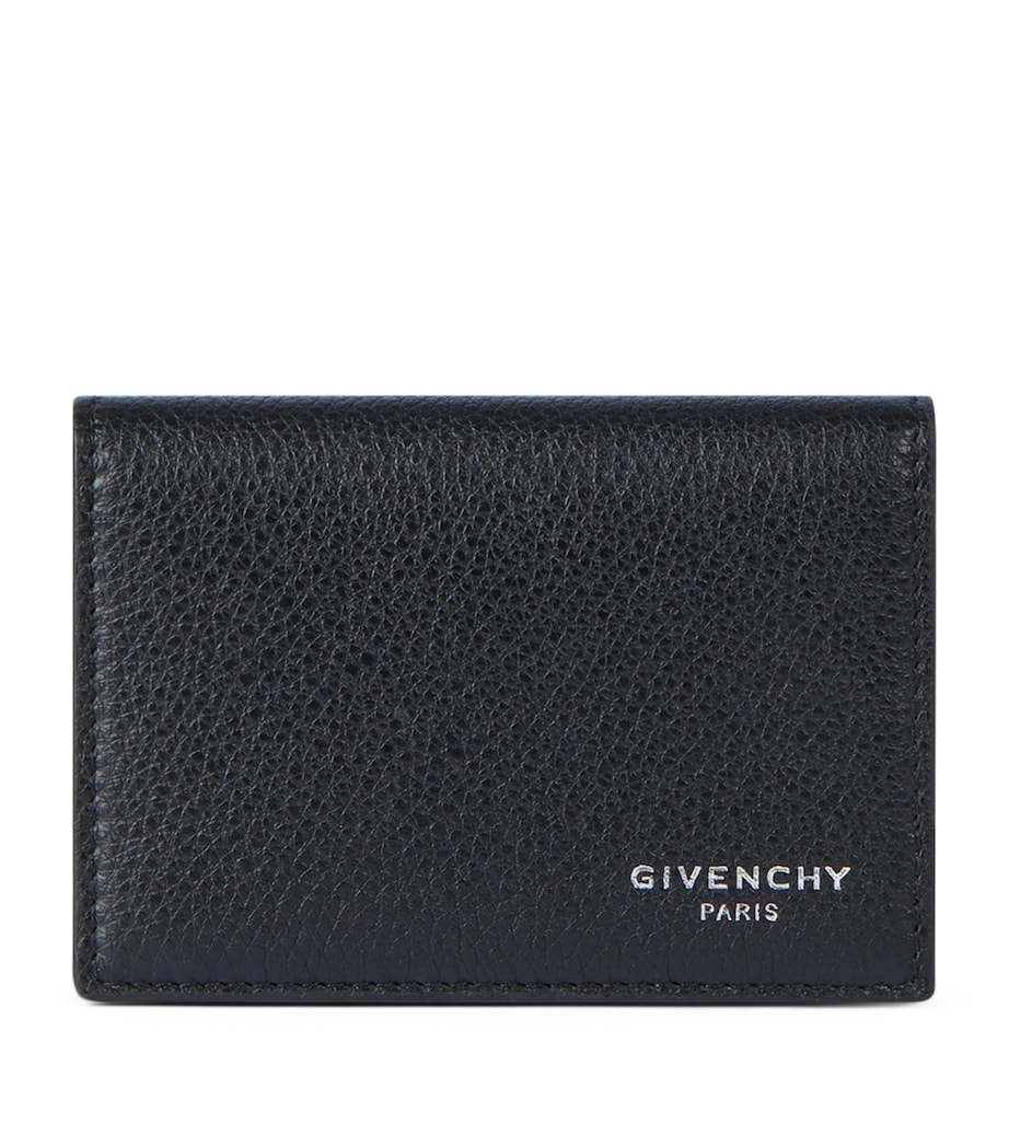 Leather Business Card Holder BLACK Image 1
