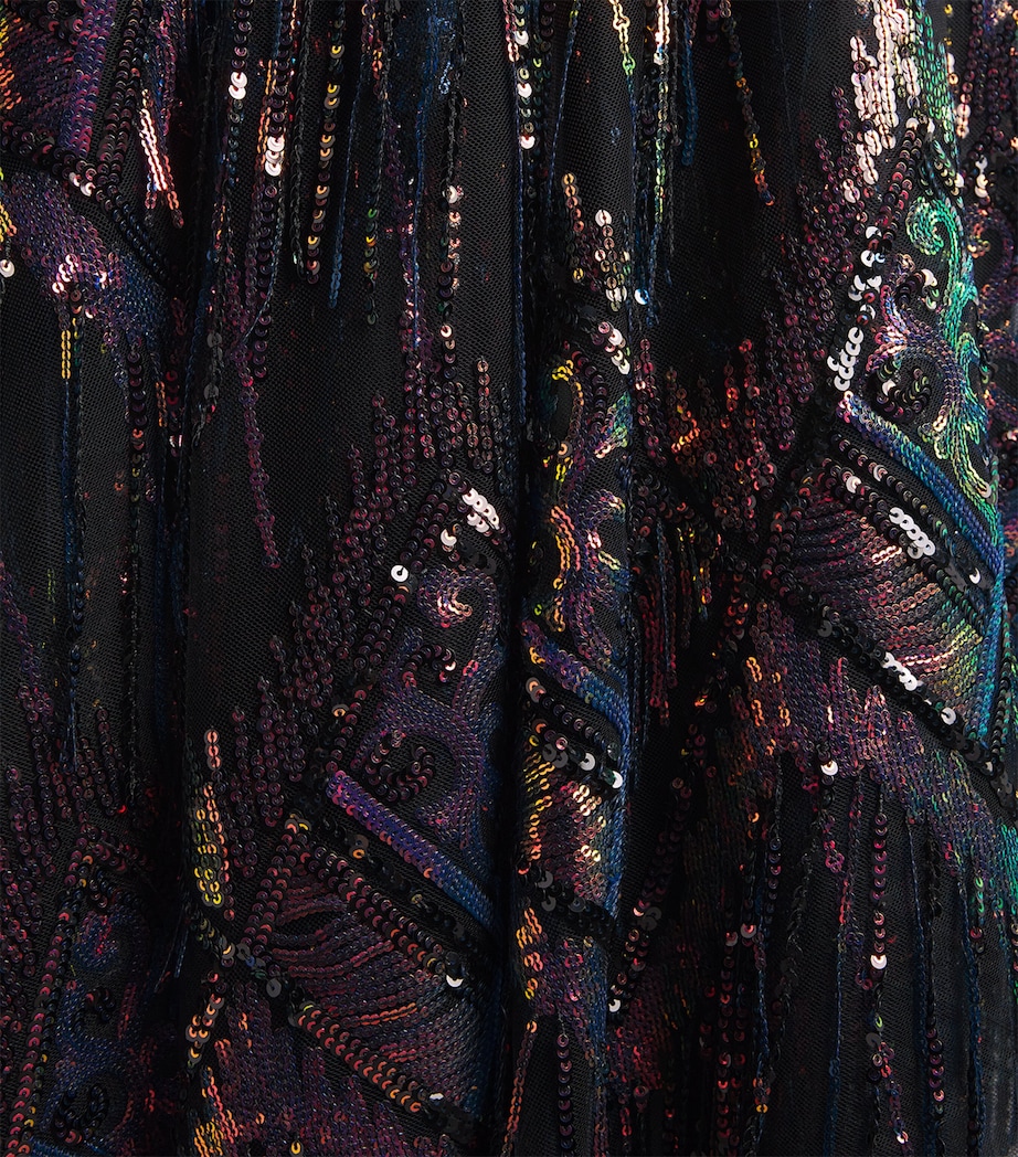 Sequin Casati Maxi Kaftan ROYAL BLUE Image 5