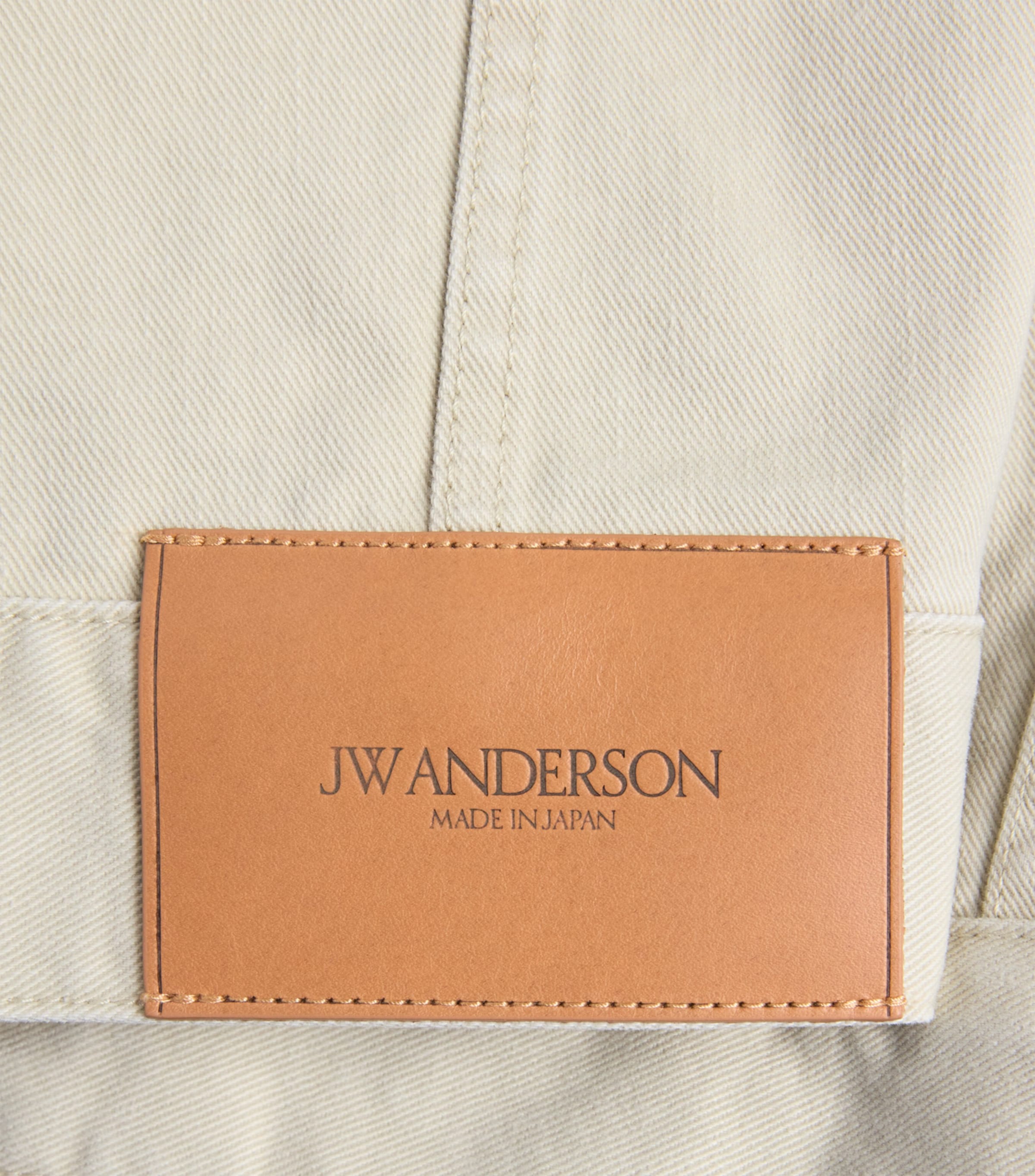 JW Anderson Mens Corduroy-Collar Denim Jacket Ecru Image 6