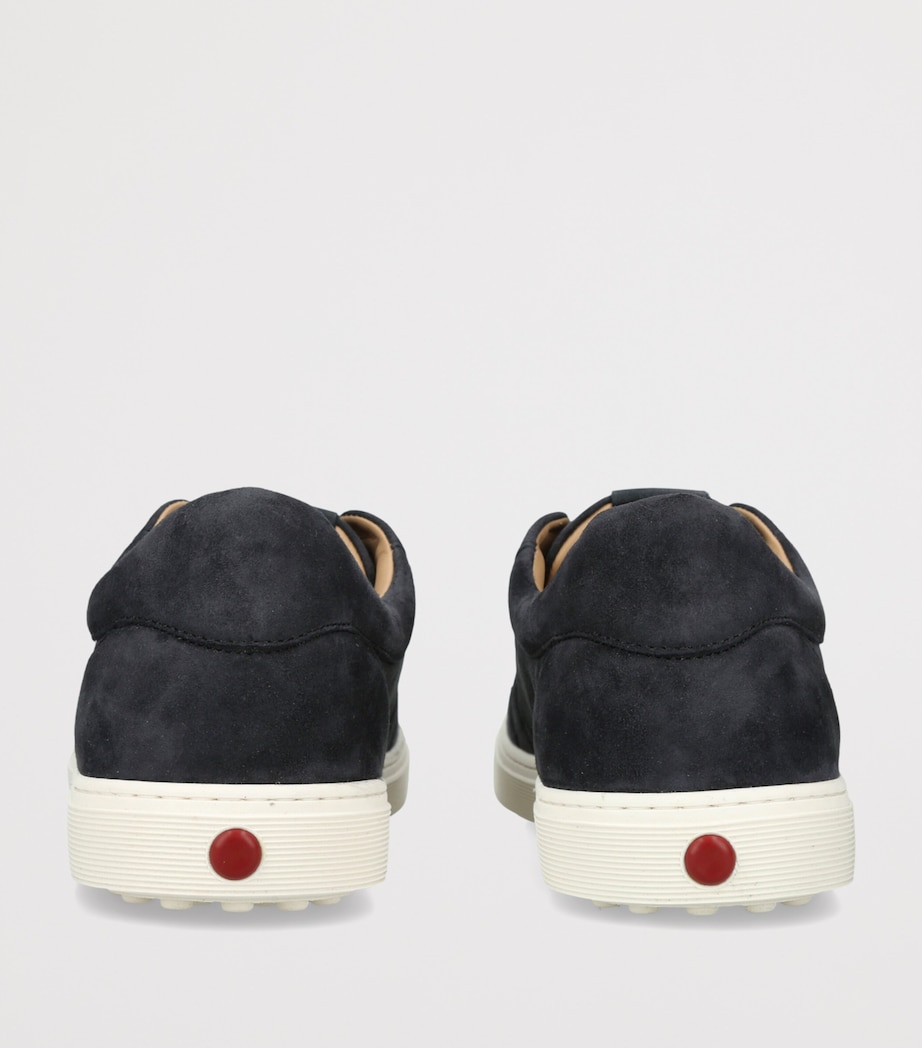Tod's Suede Elastic Cassetta Sneakers Navy Image 4