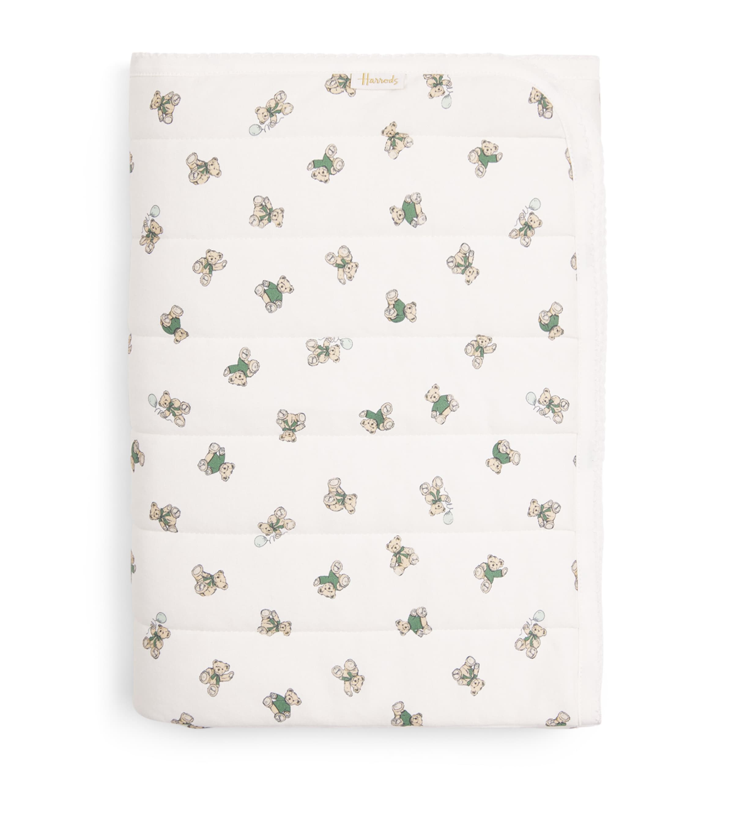 Harrods Cotton Bear Blanket In White