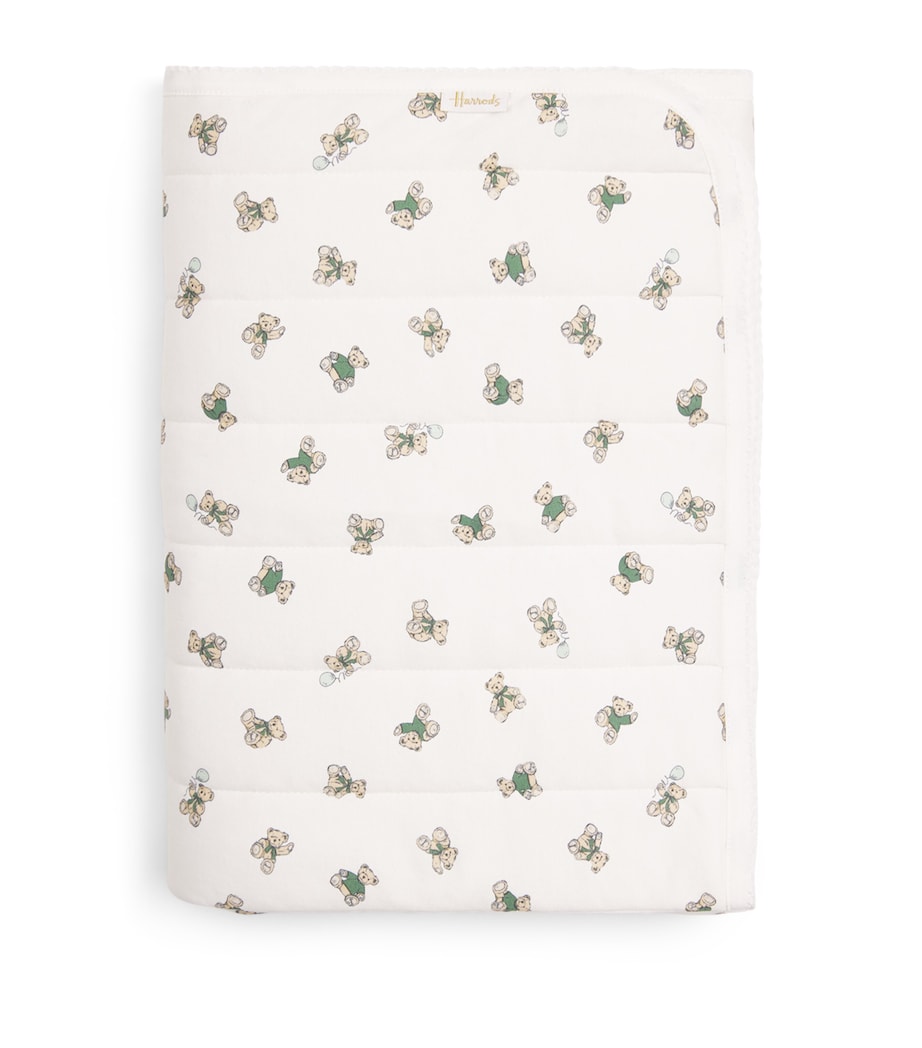 Cotton Bear Blanket (100cm x 107cm) IVORY Image 1