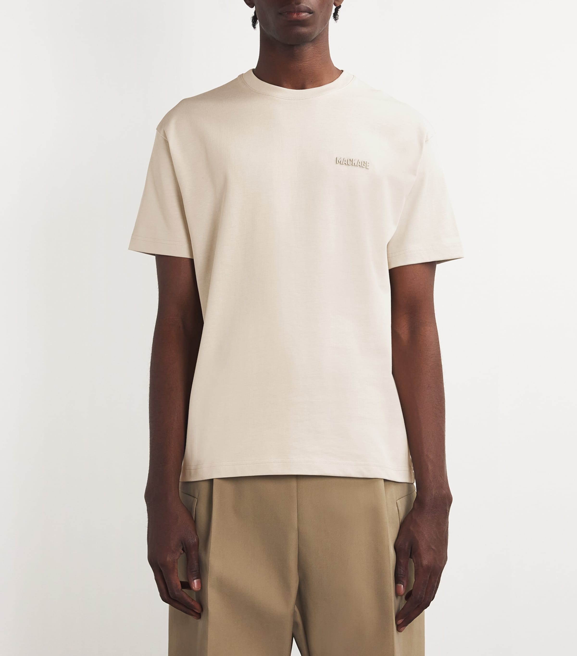 Organic Cotton Tonal Logo T-Shirt C0281 TRENCH Image 3