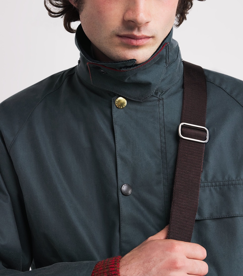 x Paul Smith Transport Waxed Jacket DARK SLATE Image 6