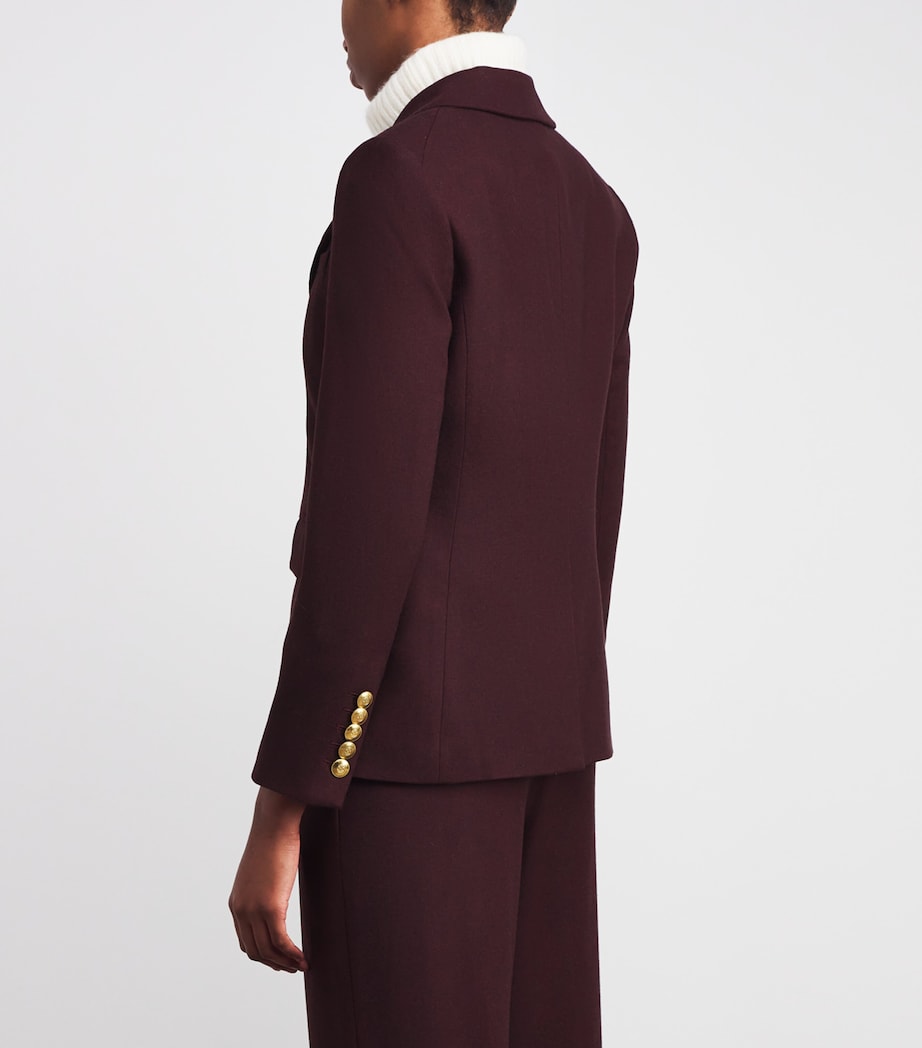 Kessler Single-Breasted Blazer N0880 DRK CRNT MLNGE Image 4