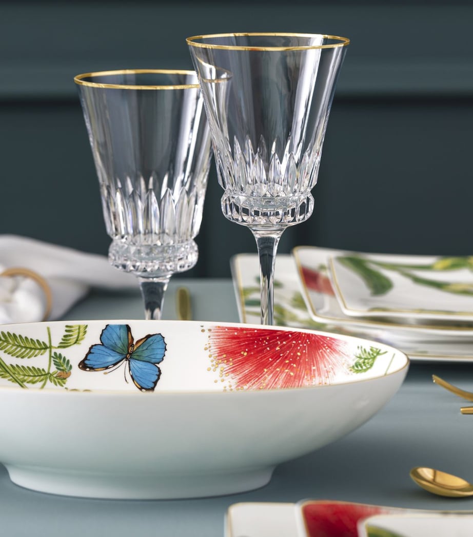 Set of 2 Grand Royal Gold Water Goblets (390ml) CLEAR Image 4