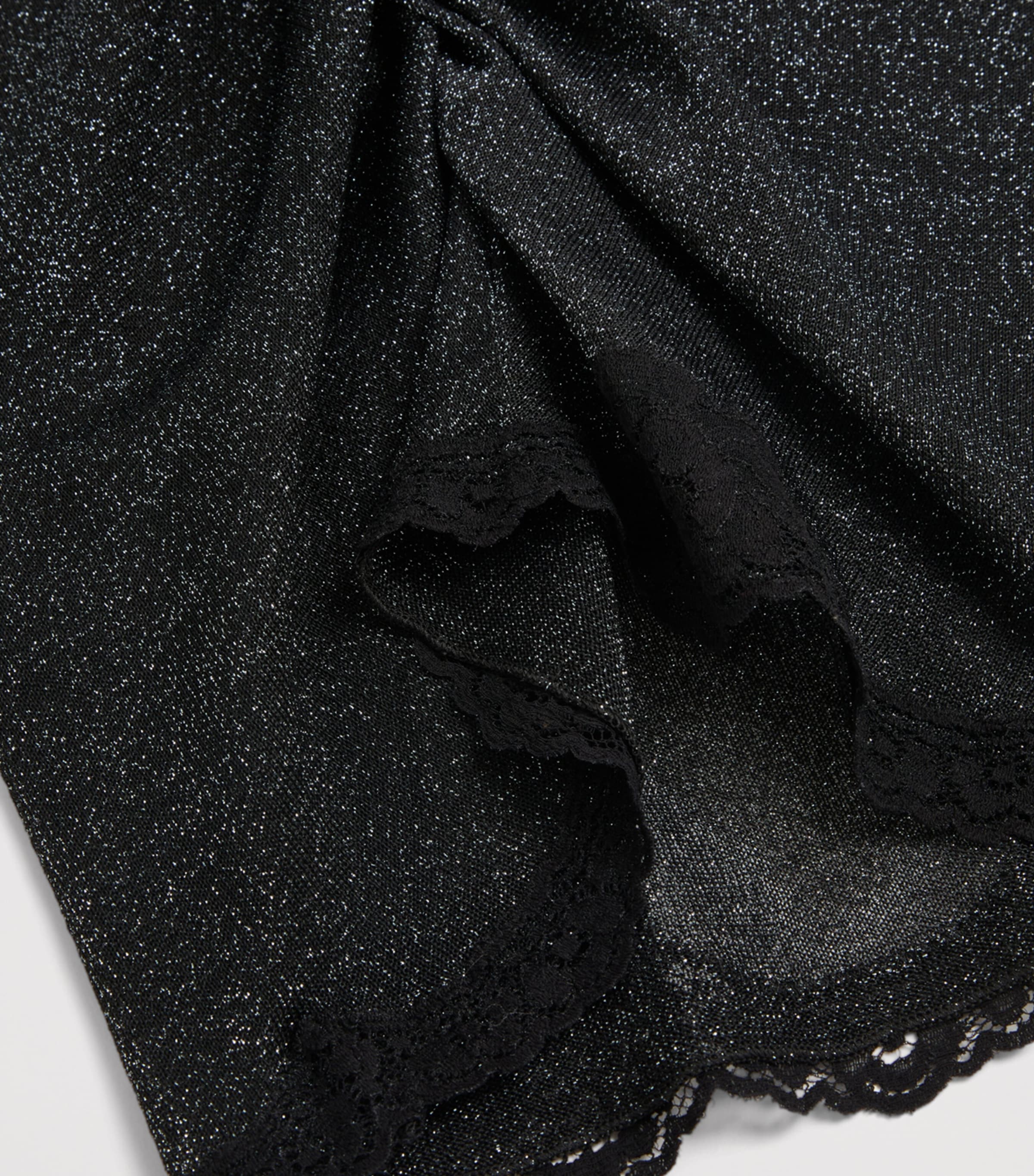 Valentino Womens Lurex Knit Midi Skirt Nud Image 3