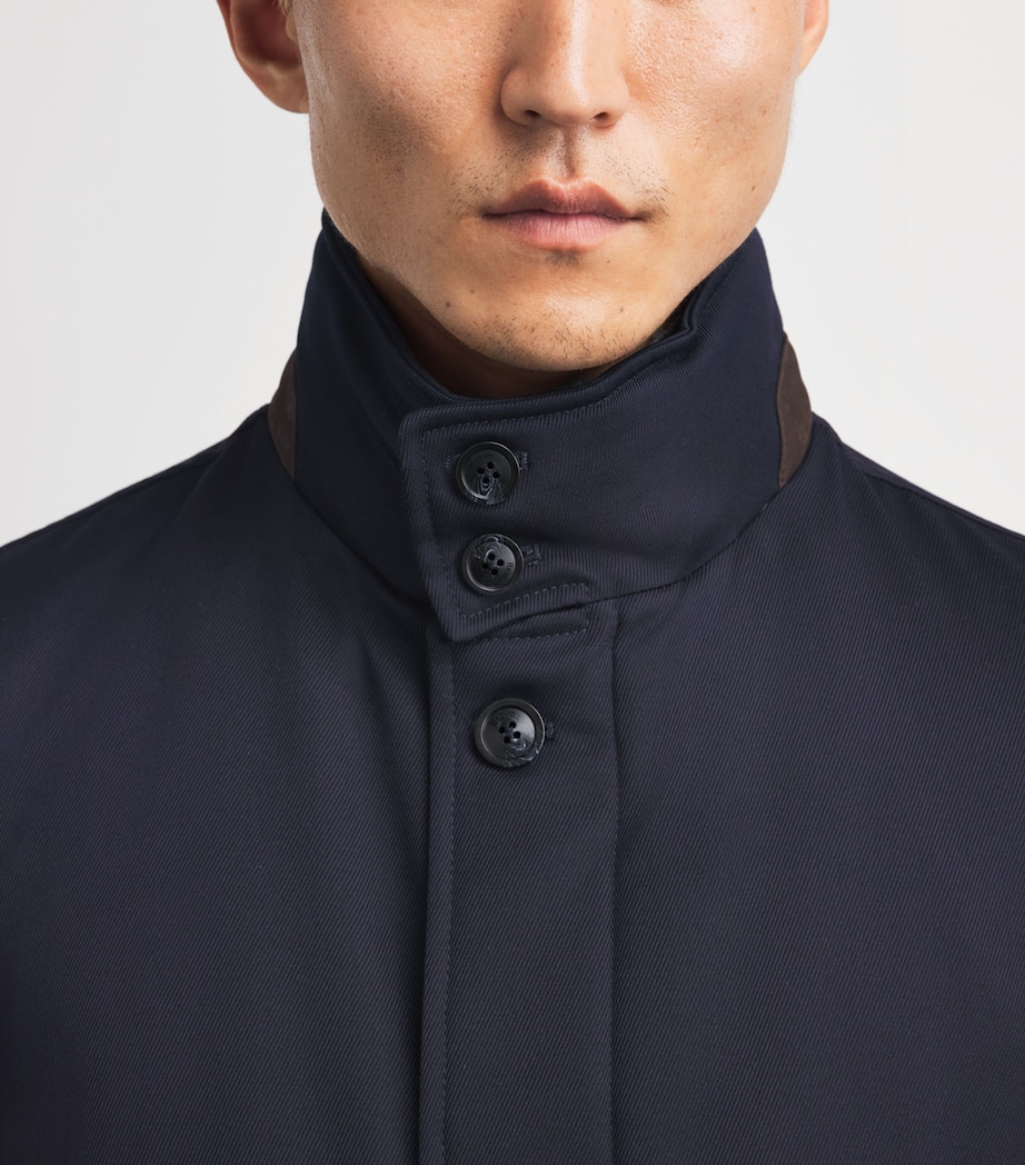 Herno Mens Virgin Wool Padded Overcoat Image 6