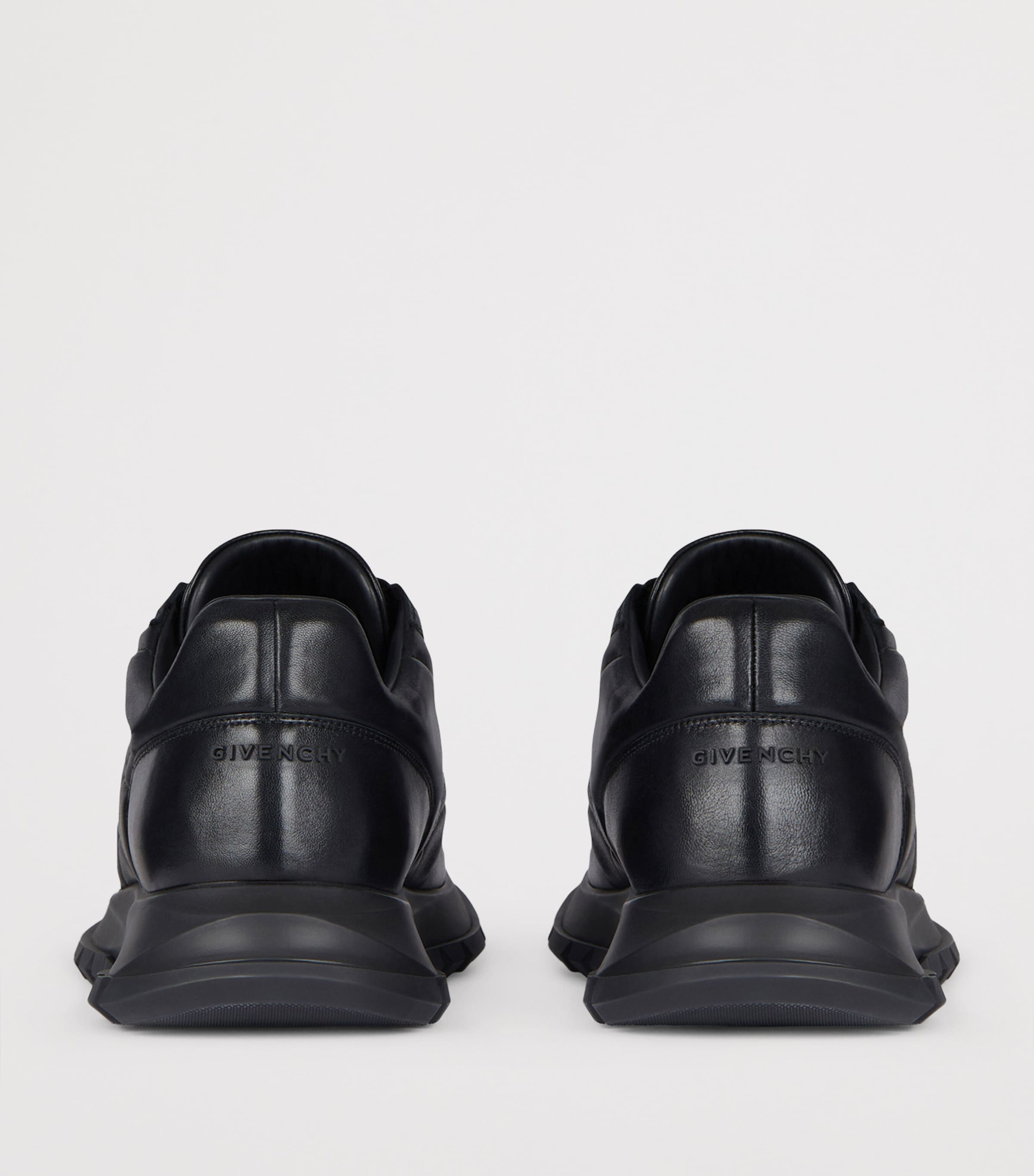 Leather Low-Top Sneakers BLACK Image 5