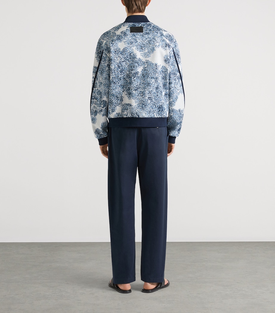 Givenchy Mens Jacquard Bomber Jacket Image 4