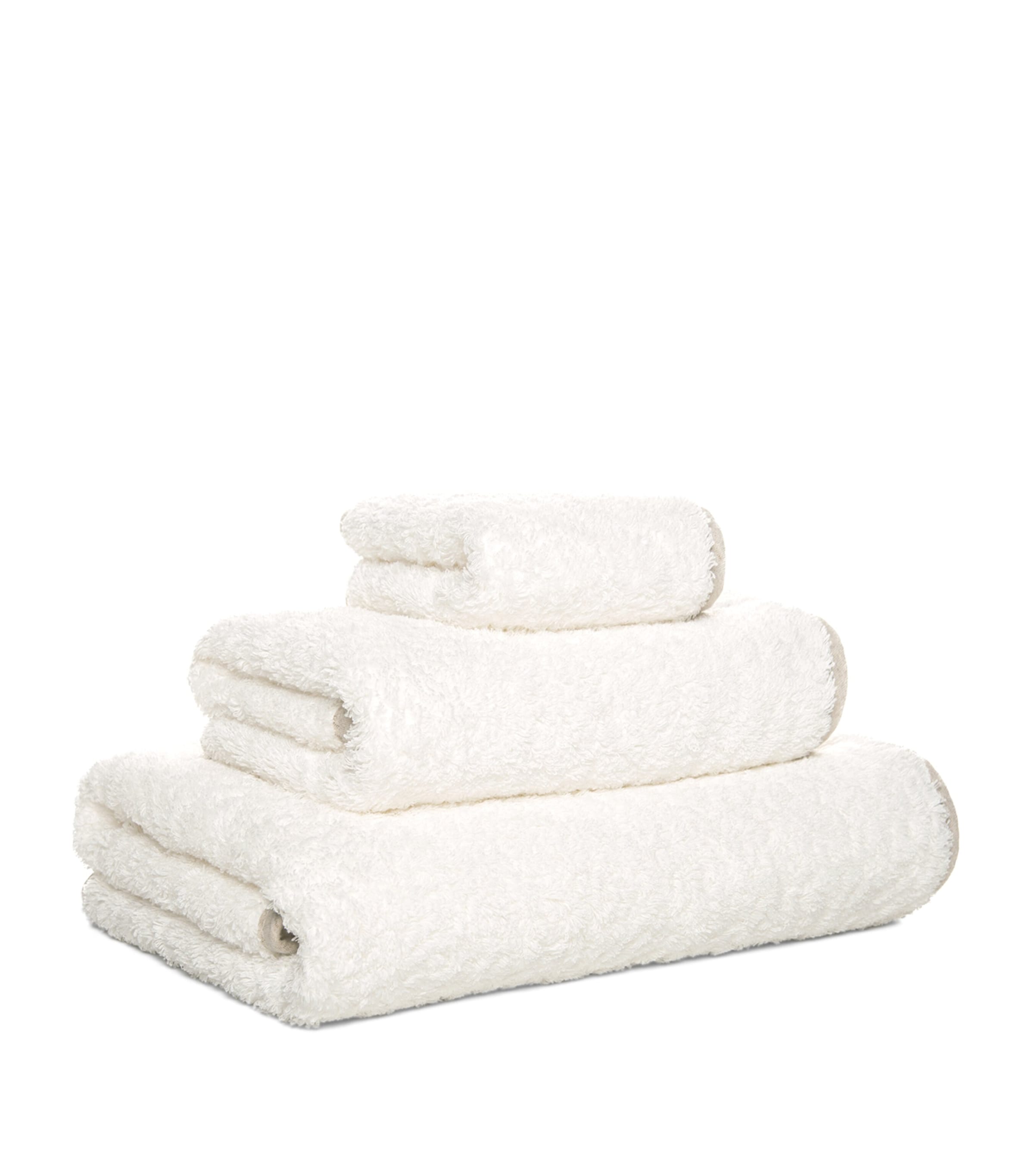 GRACCIOZA Egyptian Cotton Portobello Bath Sheet (90cm x 150cm) Snow/fog Image 3