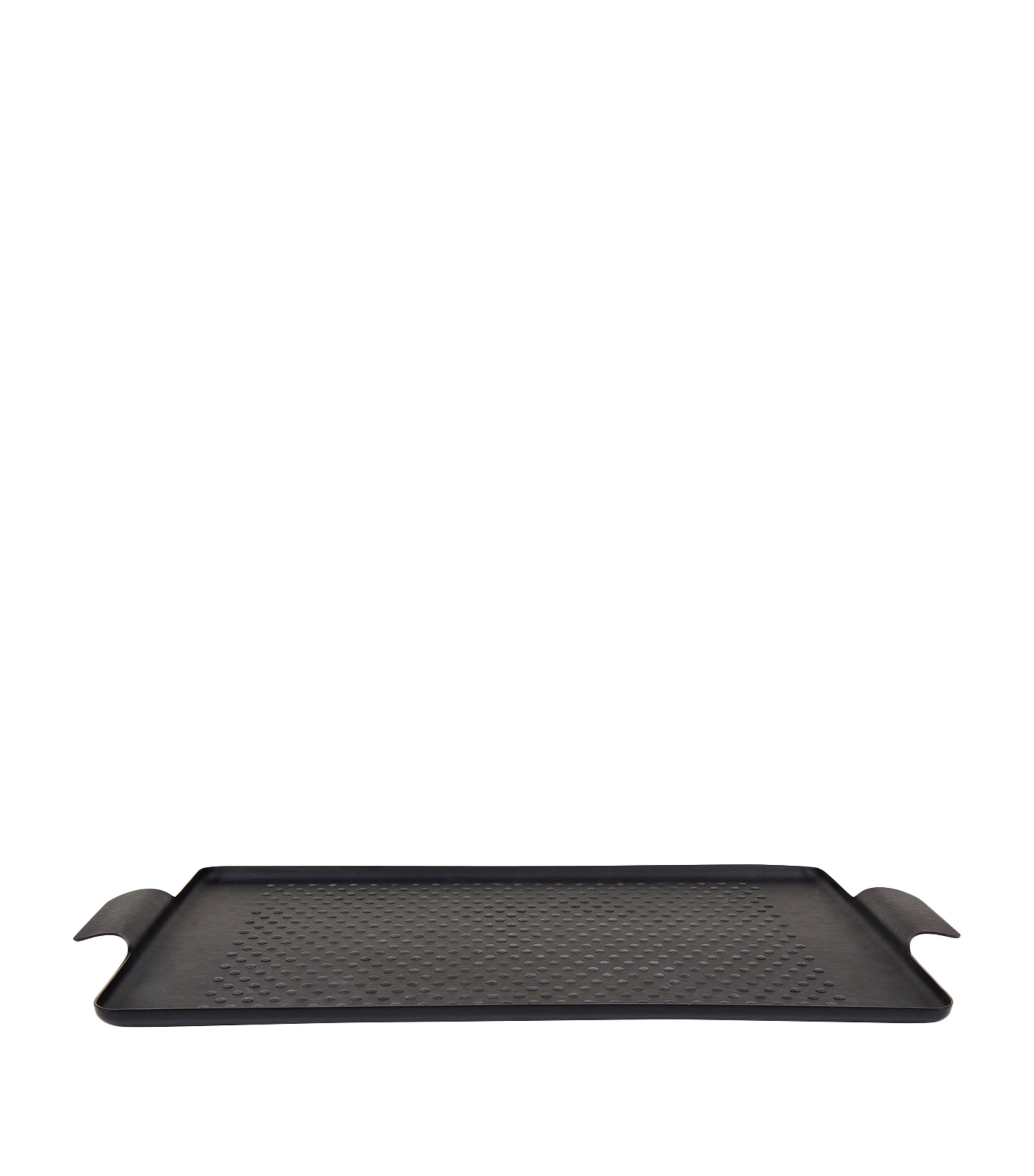 Kaymet Pressed Rubber Grip Tray In Black