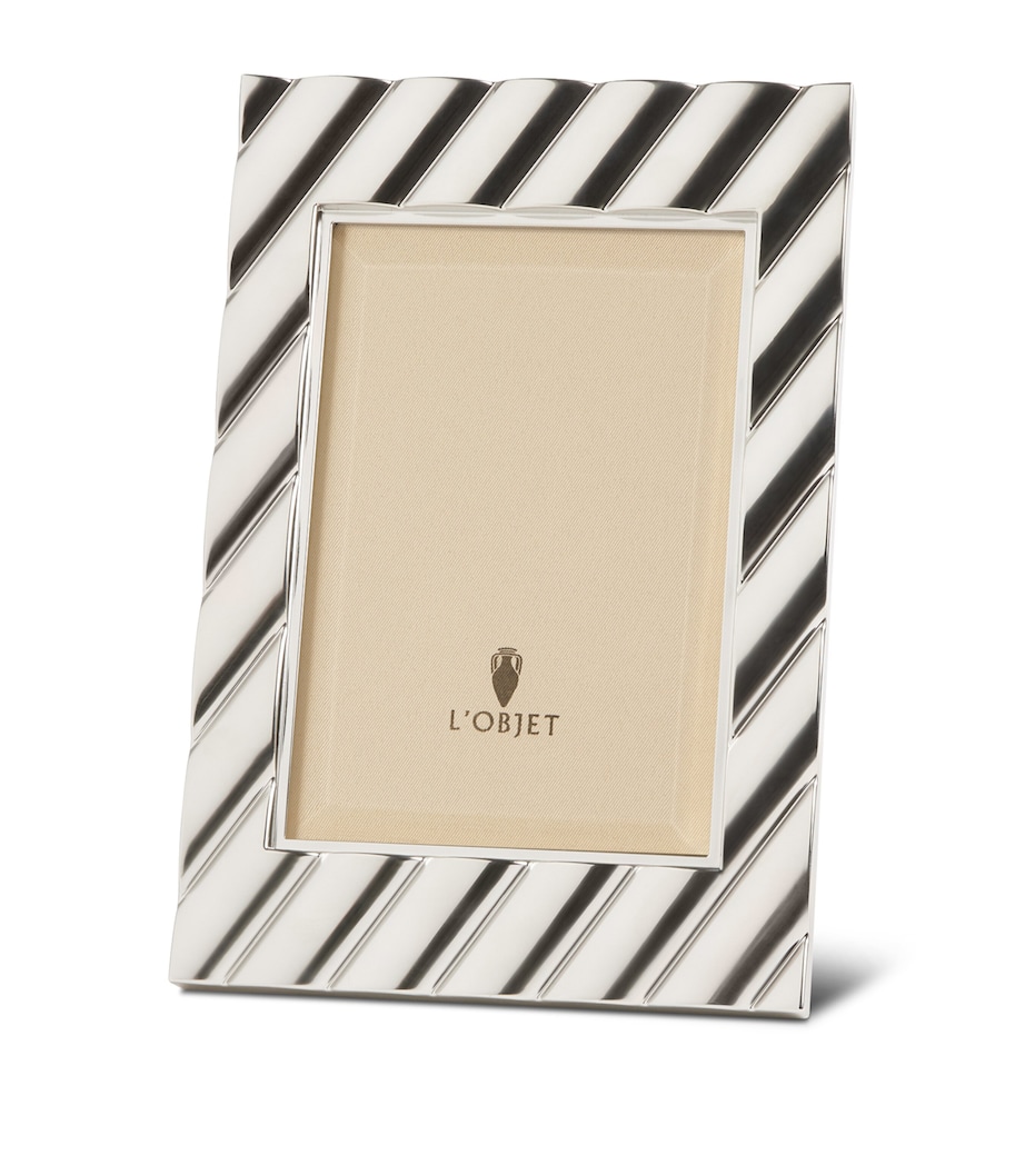 L'Objet Maxime Photo Frame (4” x 6”) Platinum Image 1