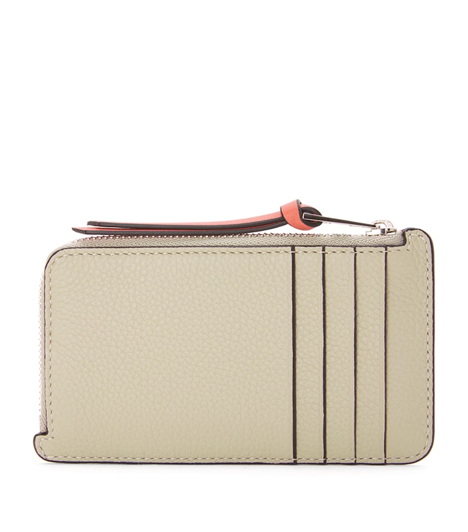 Leather Coin Card Holder LIGHT OAT/HONEY Image 3