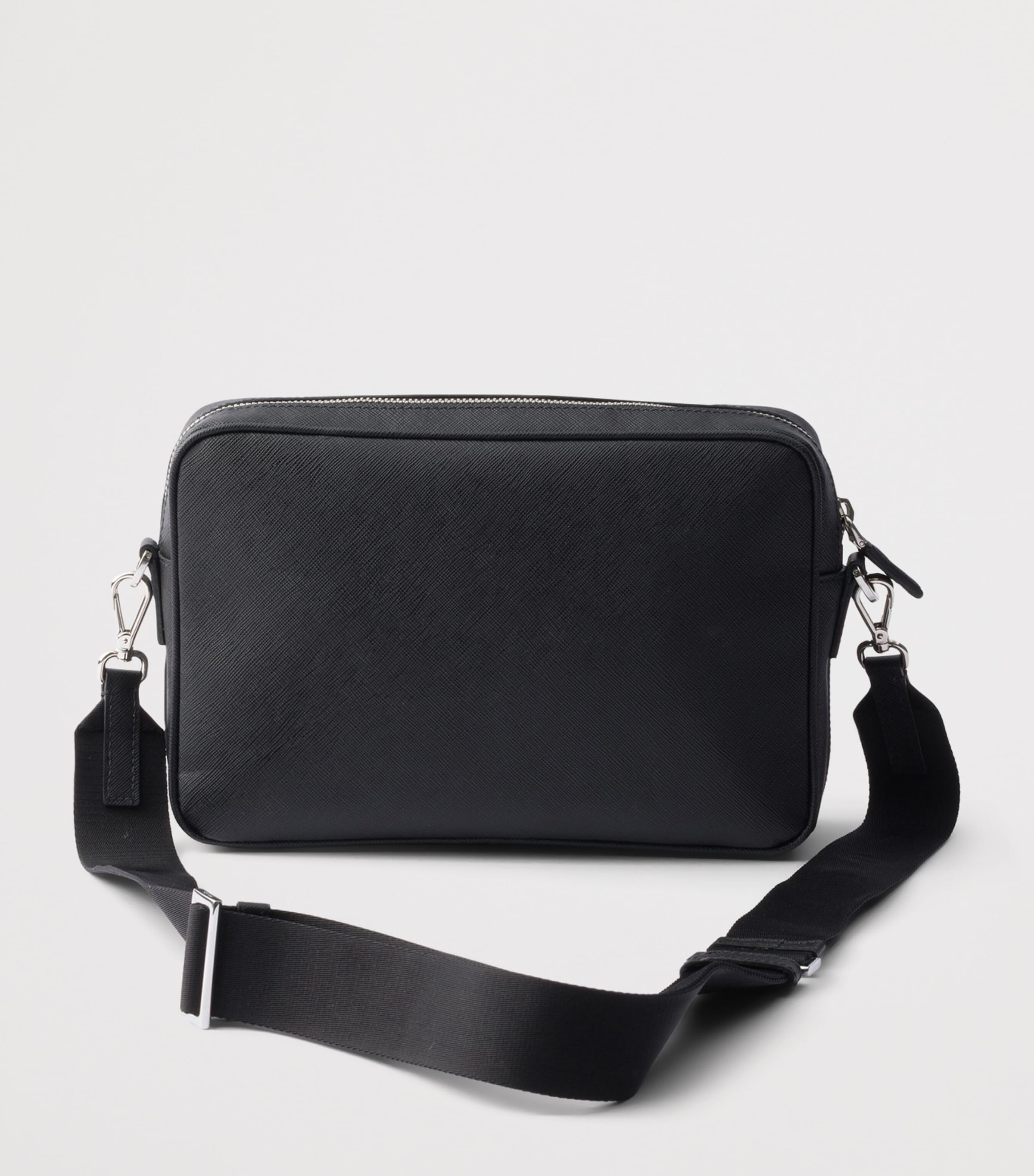 Prada Saffiano Leather Cross-Body Bag Black Image 3