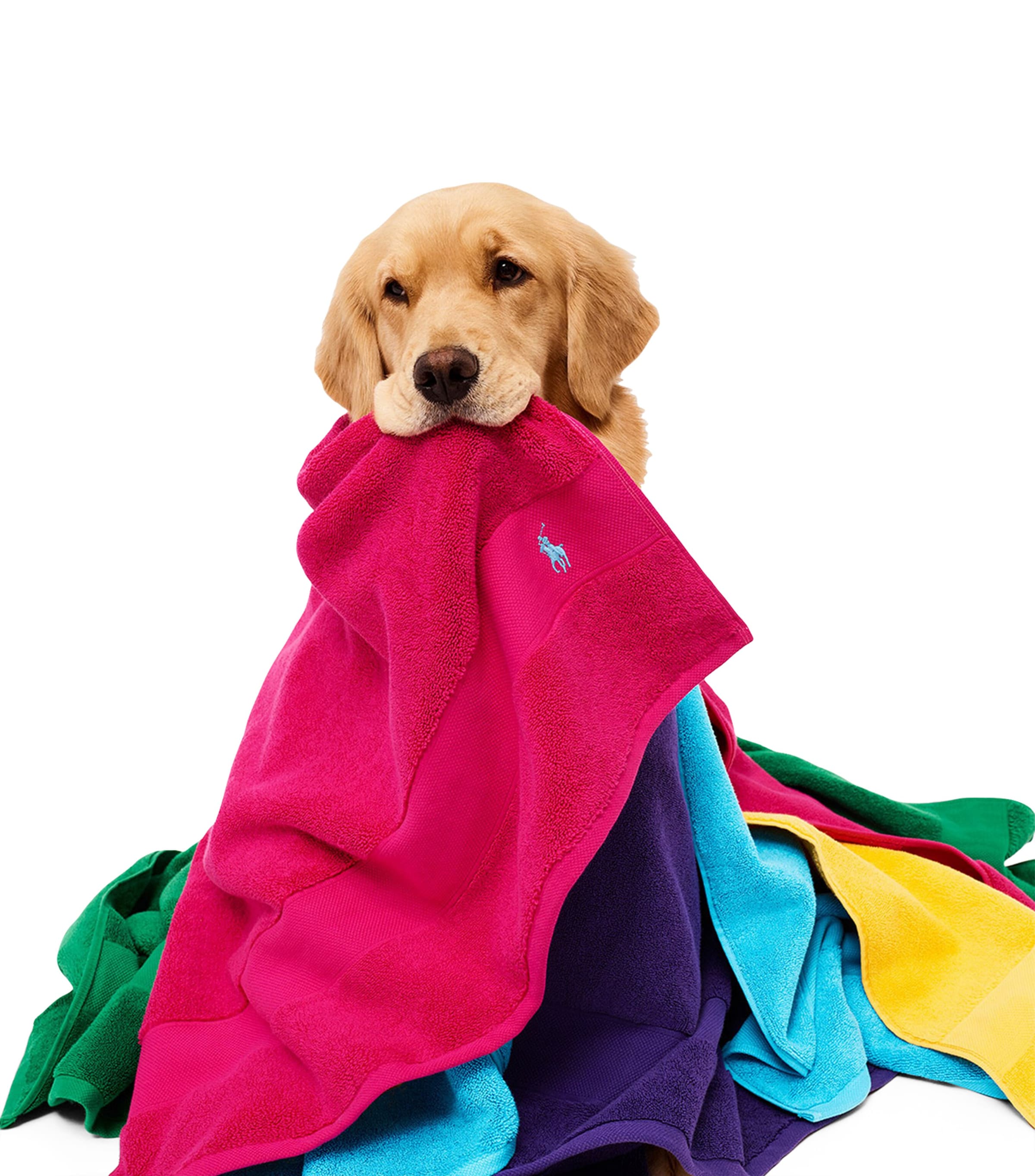 Polo Player Bath Sheet (90cm x 160cm) SKY PINK Image 4