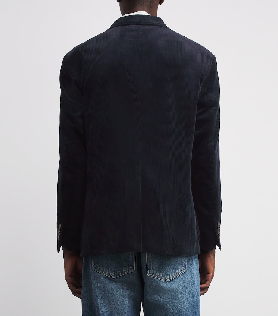 Polo Ralph Lauren Mens Cotton Corduroy Blazer Navy Image 4