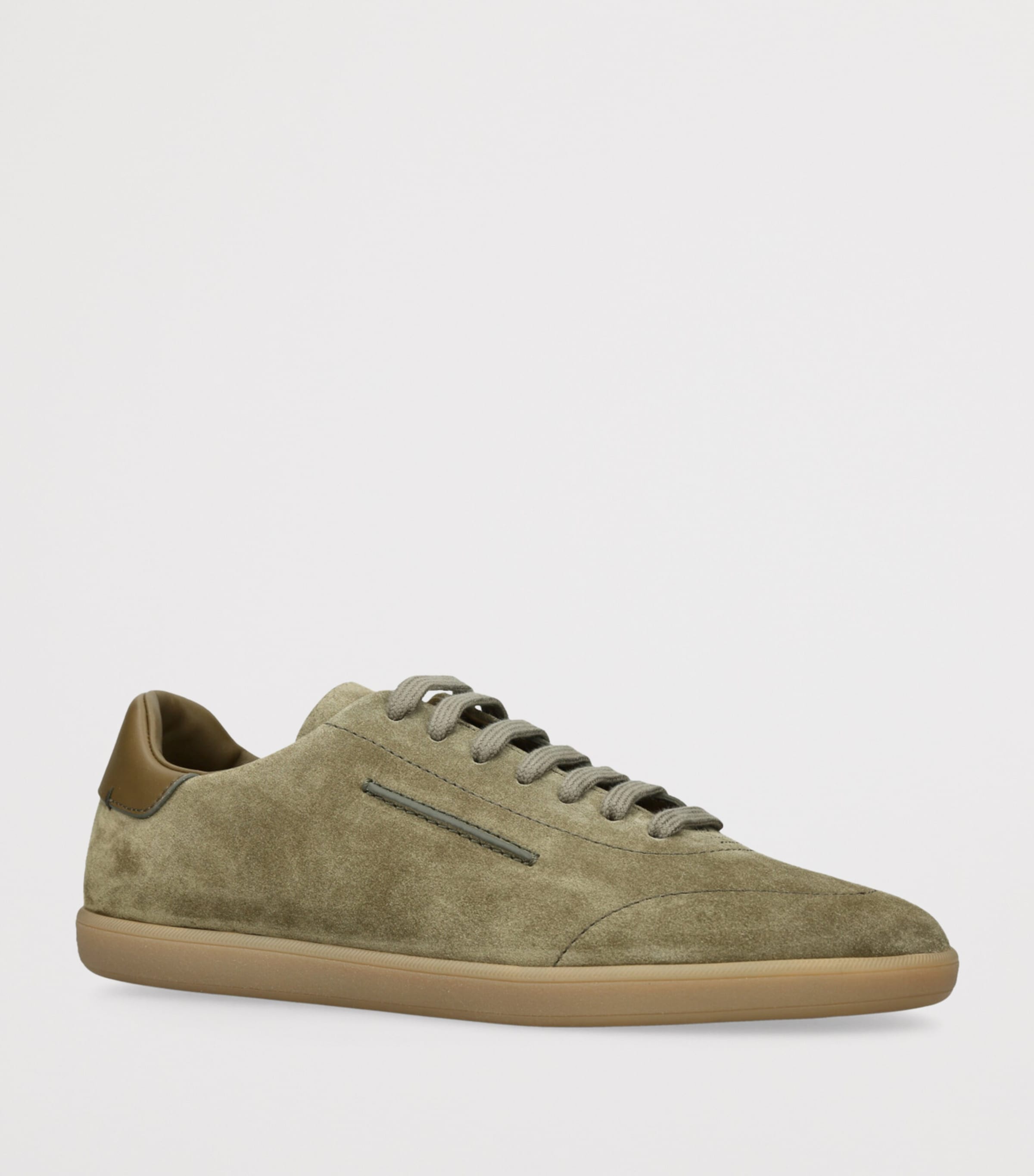 Zegna Suede 232 Sneakers Mid Green Image 3