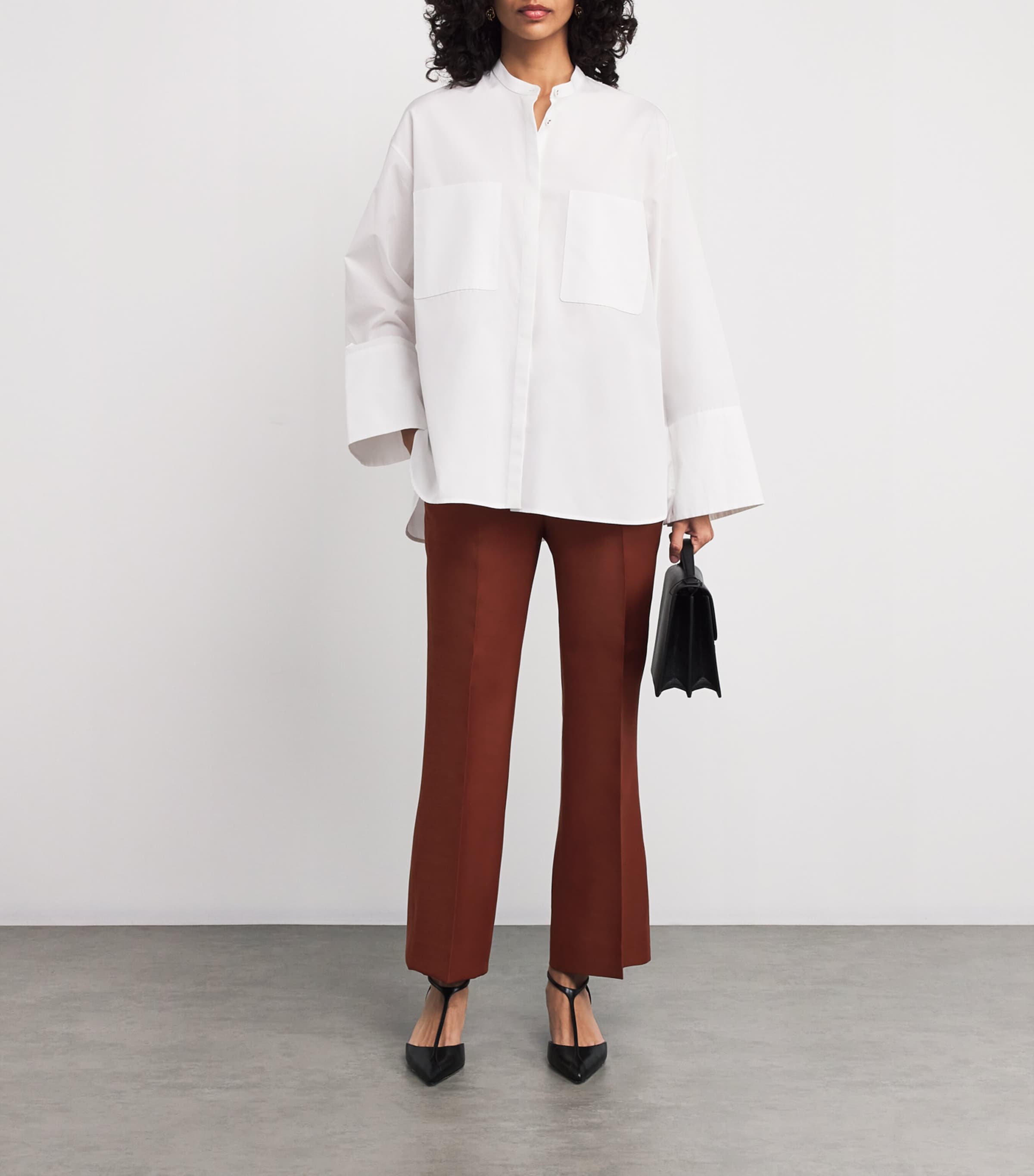 Organic Wool-Silk Credo Trousers 1026 RUST Image 2