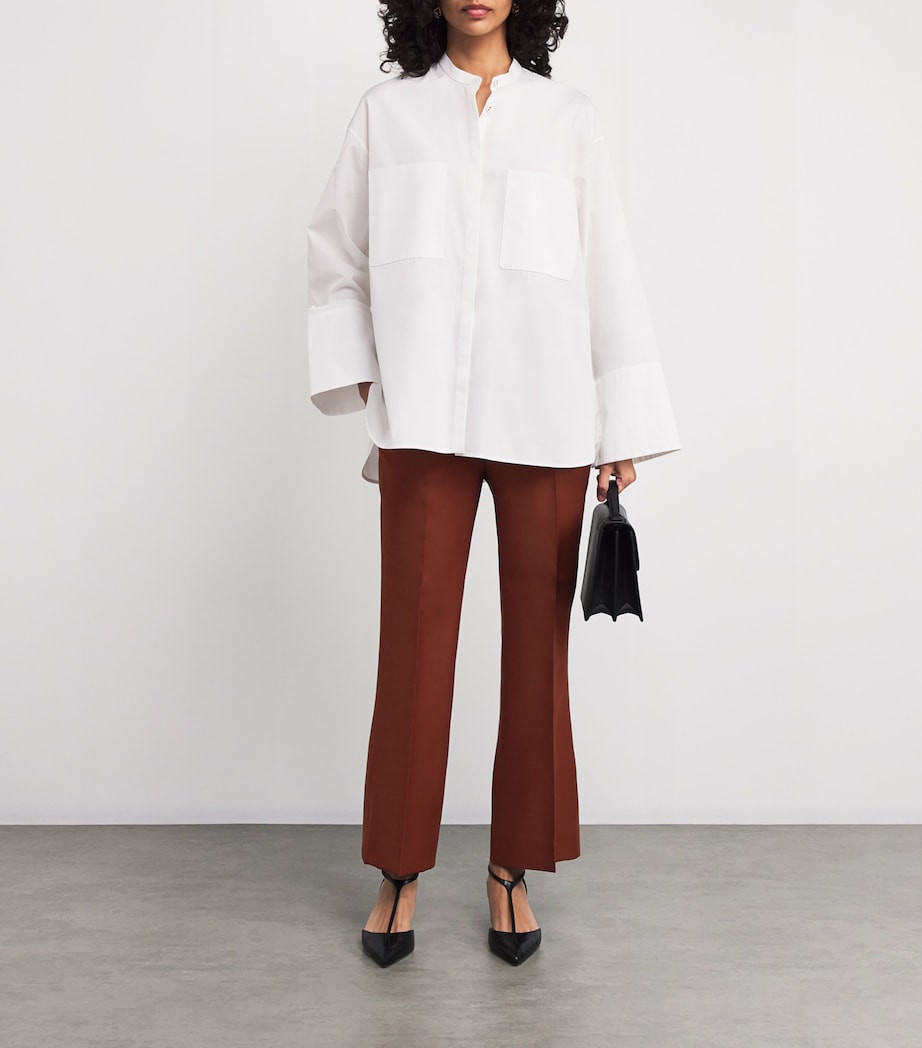 Organic Wool-Silk Credo Trousers 1026 RUST Image 2