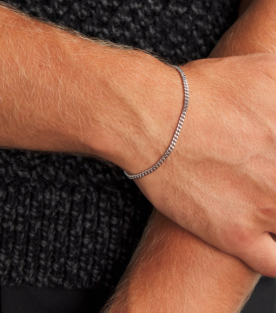 Medium Sterling Silver Curb Chain Bracelet NA Image 2