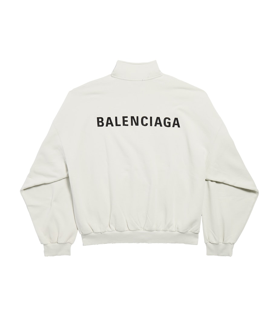 Cotton Logo Zip-Up Jacket 9012 Image 3