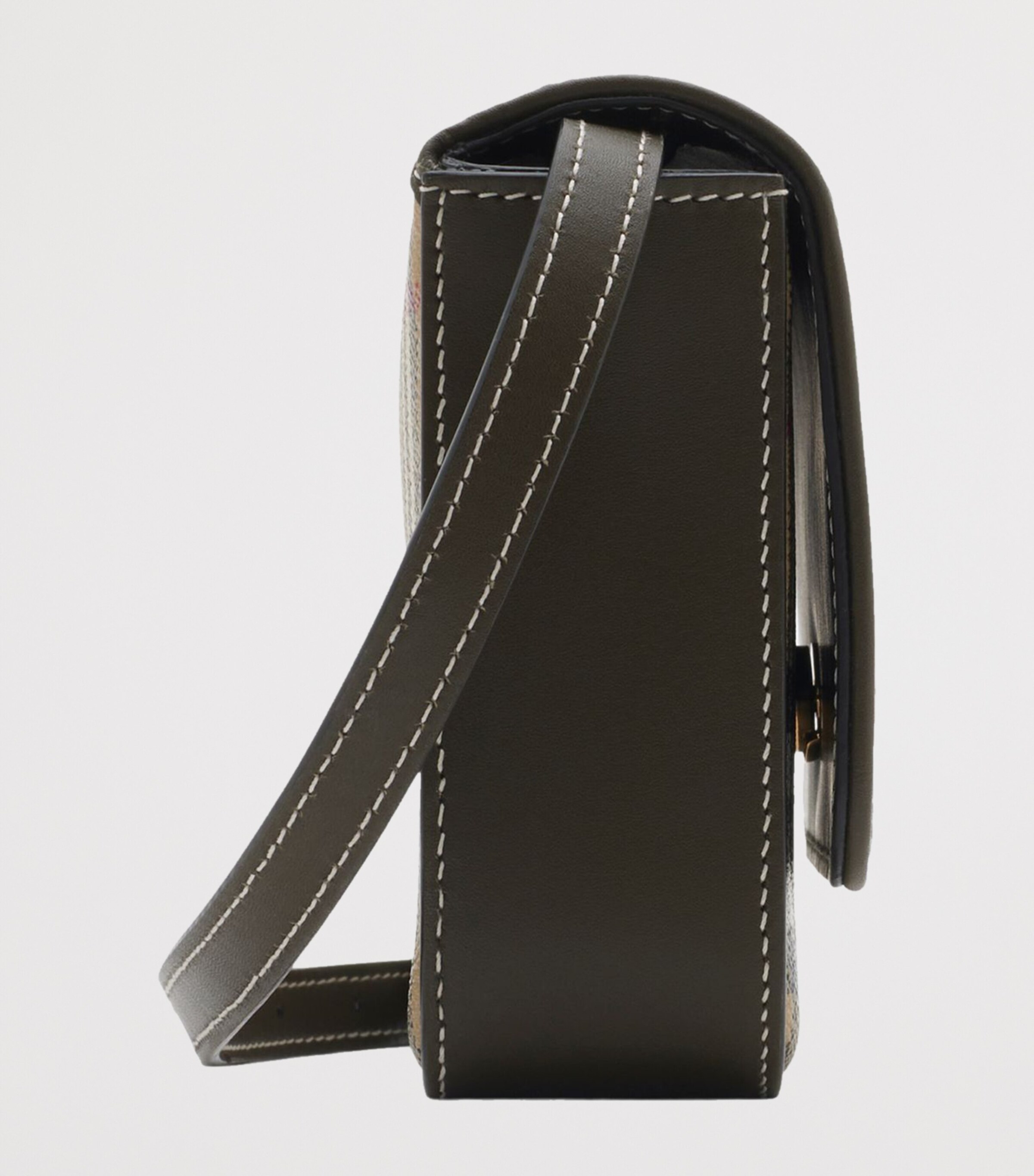 Burberry Check Hampshire Cross-Body Bag Archive Beige/ Milit Image 5