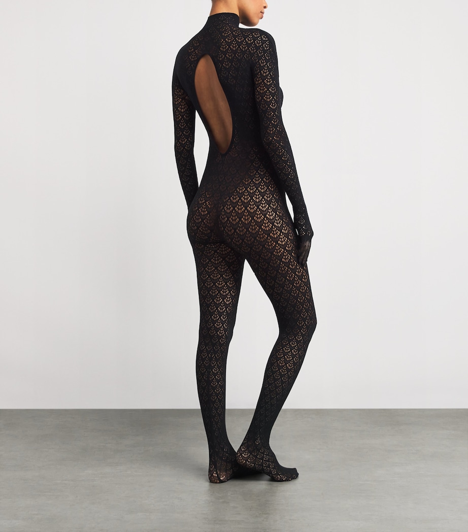 Mermaid Net Catsuit 7005 BLACK Image 3