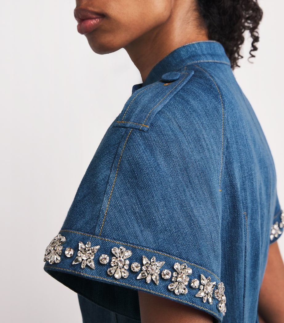 Denim Embellished Brenda Jacket DENIM Image 6