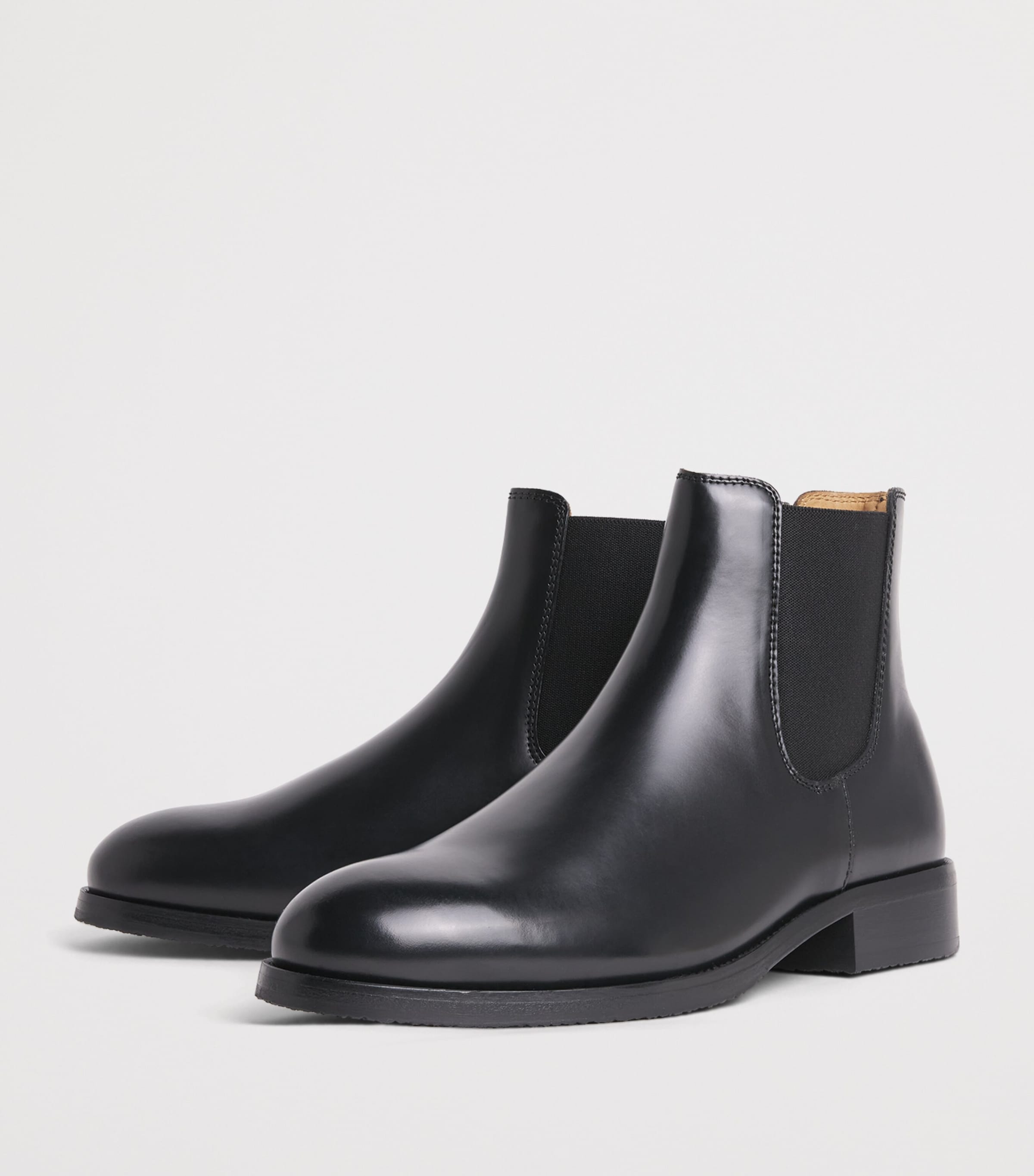 Sandro Paris Leather Chelsea Boots Black Image 3
