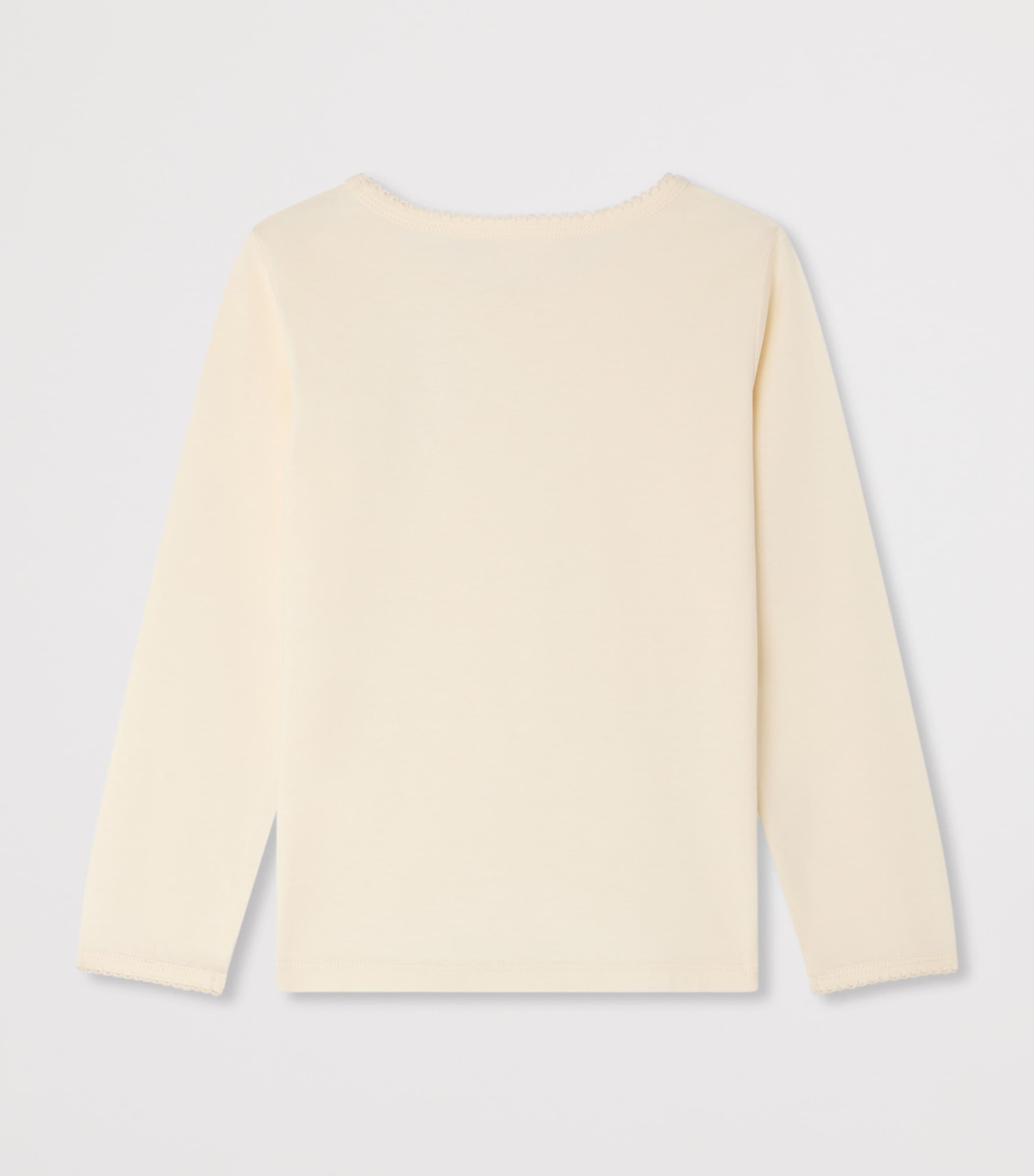 Bonpoint Cotton Embellished Top (4-8 Years) Upb Blanc Lait Image 2