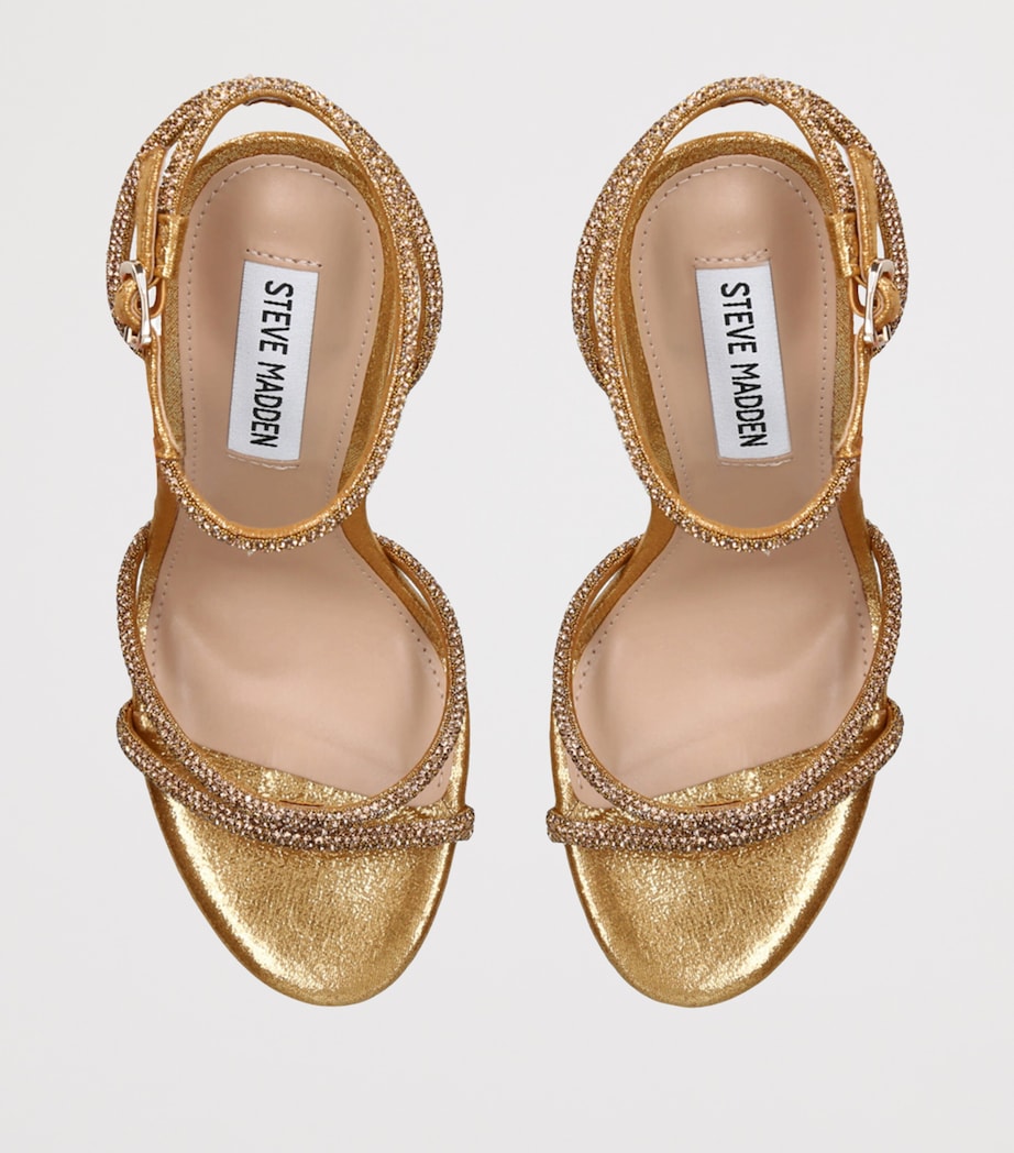 Steve Madden Embellished Bryanna Sandals 105 Gold Image 4