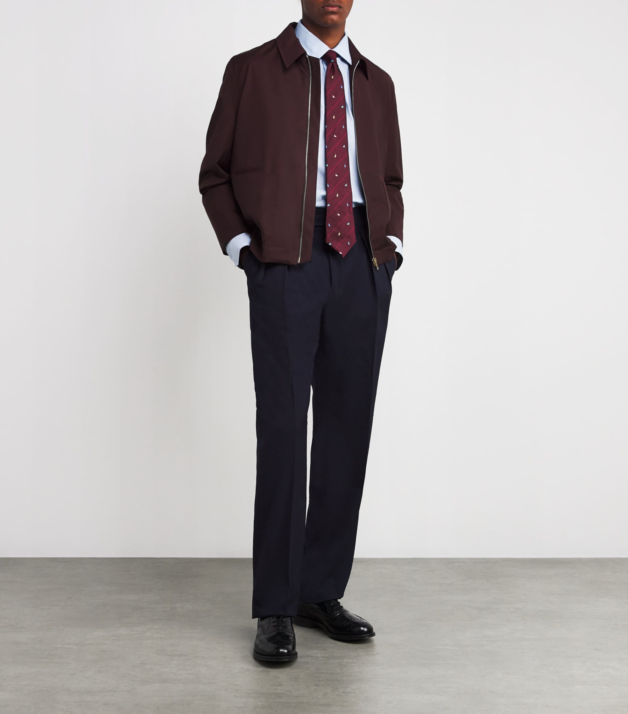 Stripe Tailored-Fit Shirt 40_LIGHT BLUE Image 2