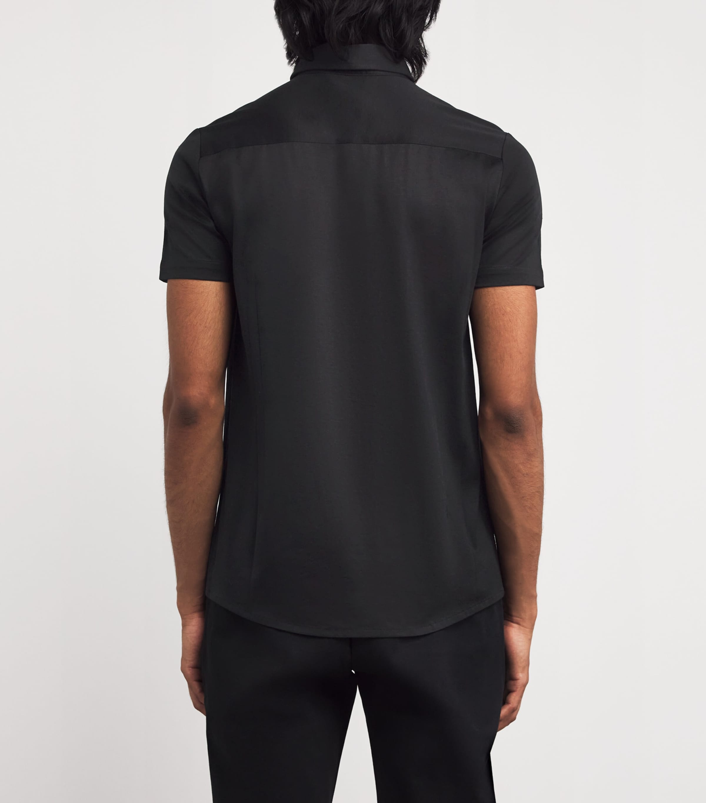 Lyocell-Cotton Short-Sleeve Shirt 999 Image 4