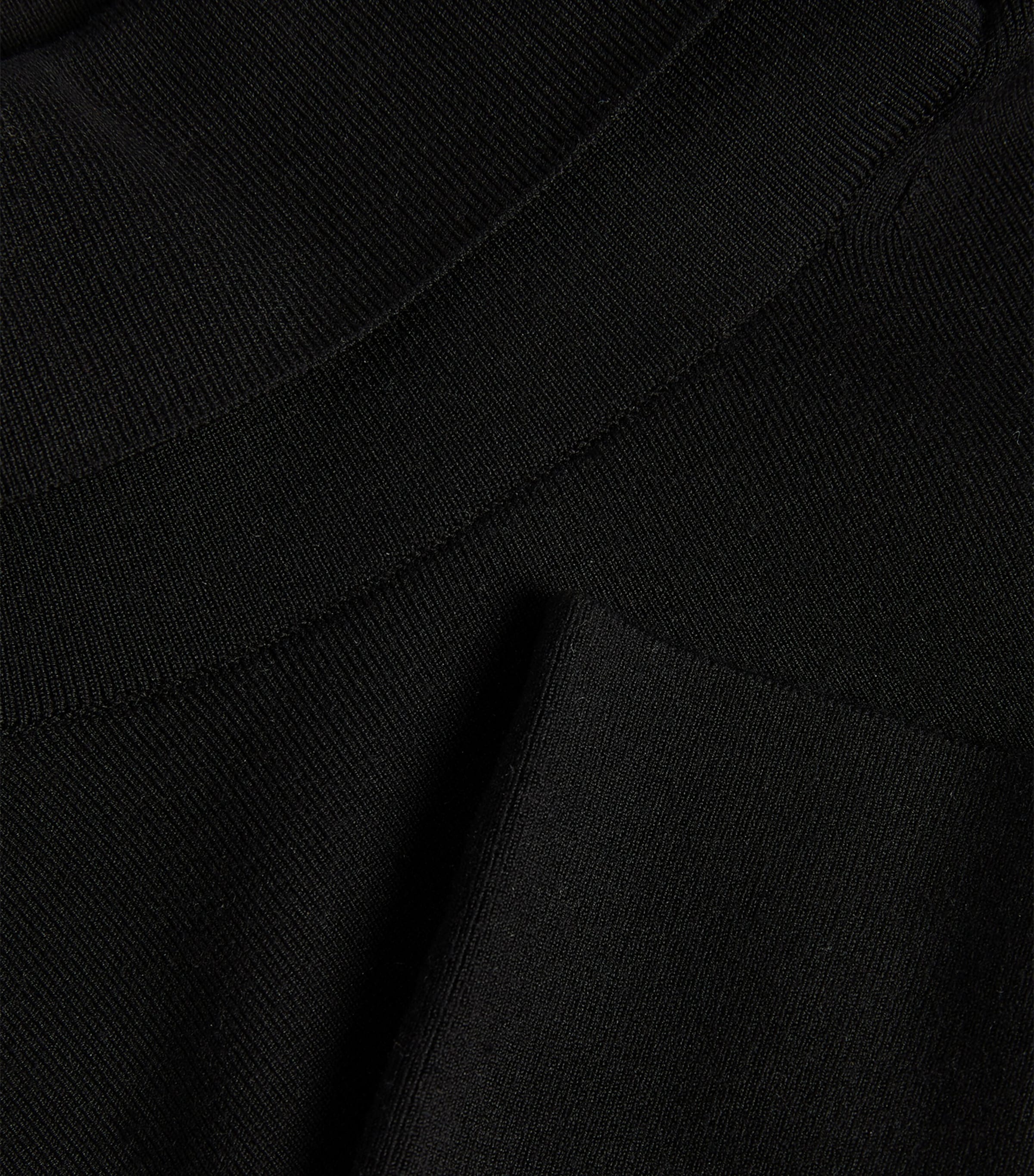 Silk Stretch High Neck Top BLACK Image 5