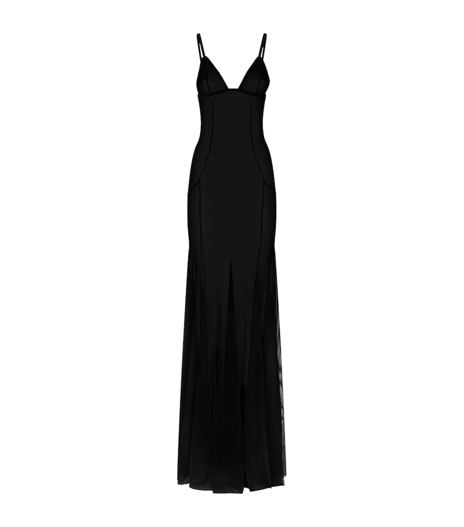 Netting Gown N0000-BLACK Image 1