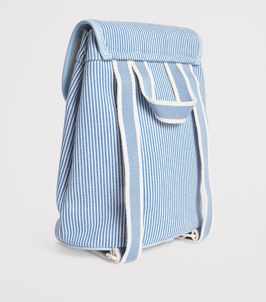 Harrods Embroidered Backpack Blue Image 2