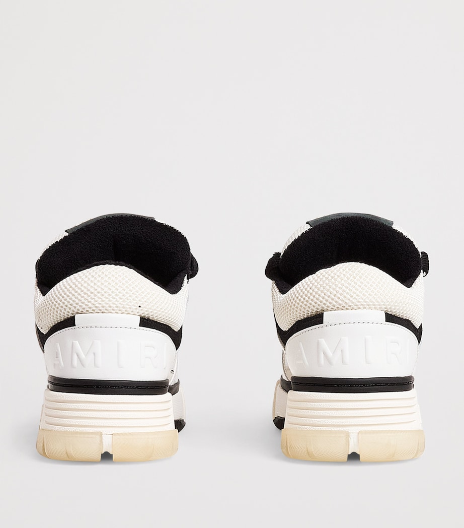 AMIRI Leather MA-1 Sneakers White/ Black Image 5