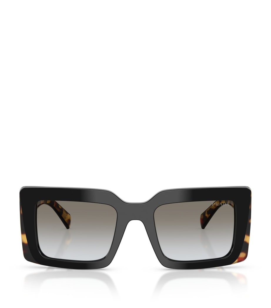 Prada PR D01S Rectangle Sunglasses Black Image 1