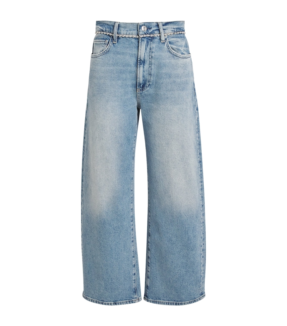 Arellia High-Rise Barrel-Leg Jeans COSMIC EMB Image 1