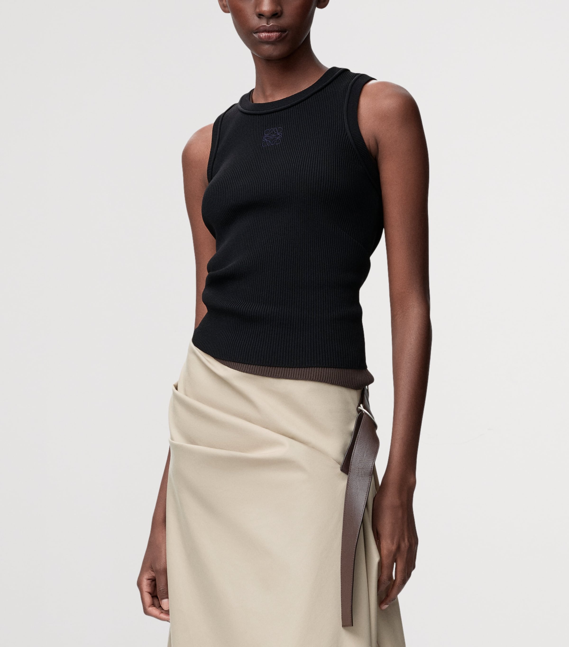 Anagram Tank Top BLACK Image 3