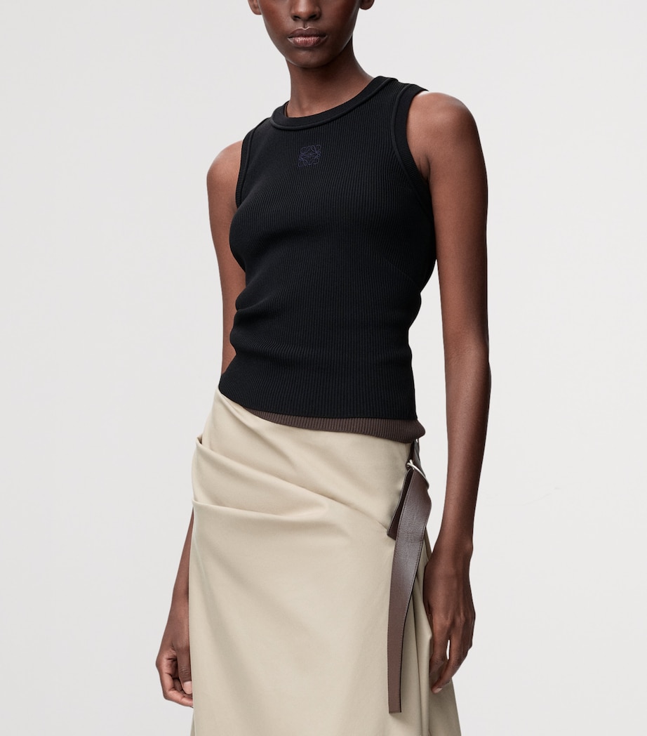 Anagram Tank Top BLACK Image 3