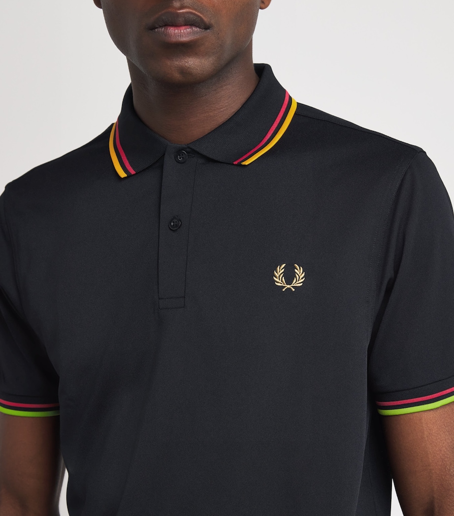 Twin Tipped Polo Shirt 102-BLACK Image 6
