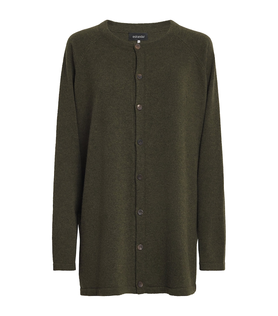 Cashmere Raglan-Sleeve Cardigan MOSBRNZ Image 1