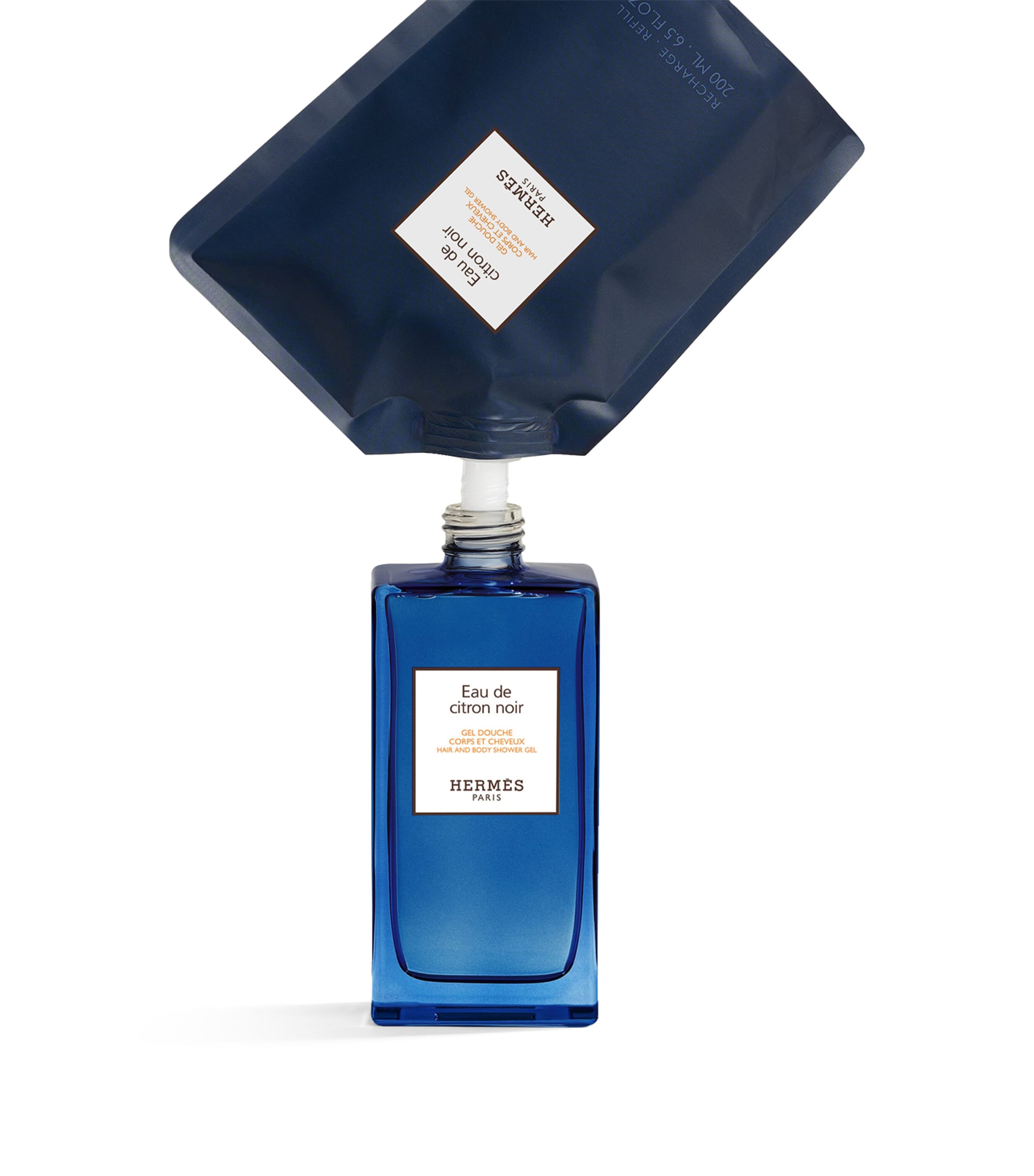 HERMÈS Eau de Citron Noir Hair and Body Shower Gel (200ml) - Refill Image 2
