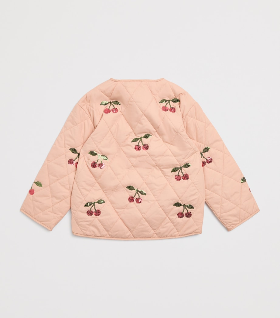 KONGES SLOJD Sequin-Embellished Flora Jacket (9 Months-10 Years) Ma Grande Cerise Image 2