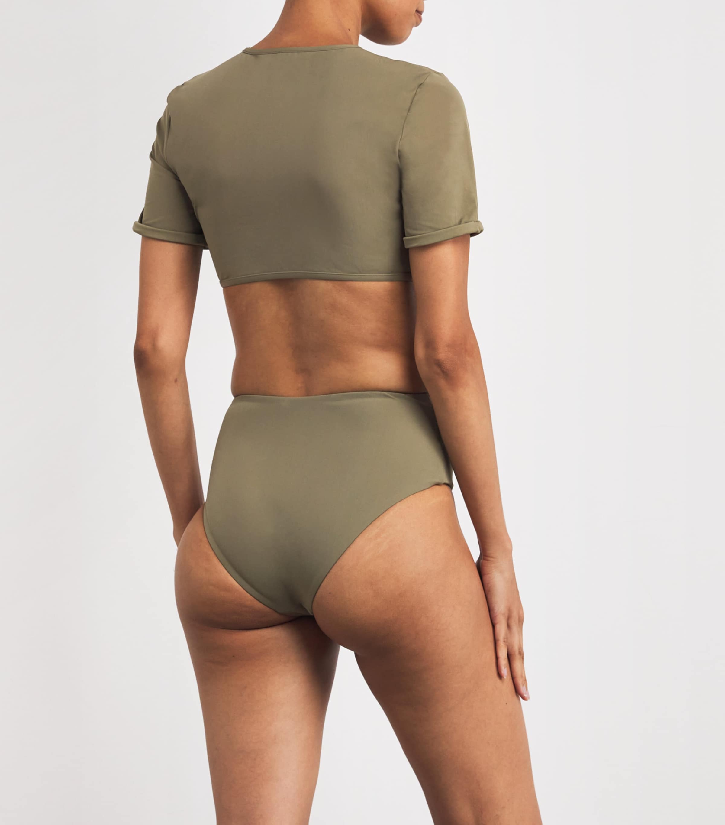 High-Rise Crescent Bikini Briefs EUCALYPT Image 3